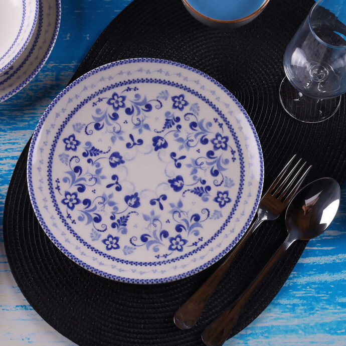 Klasik 6 Adet 19 Cm Pasta Tabağı - DB0775 - TULÜ PORSELEN