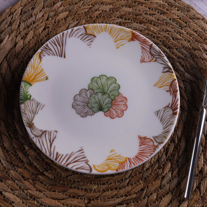 Klasik 6 Adet 19 cm Pasta Tabağı - DB1954 - TULÜ PORSELEN (1)